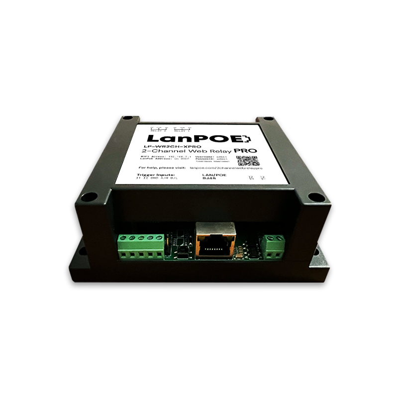 LP-WR2CH-XPRO-lanpoe-2-channel-web-relay-front-side