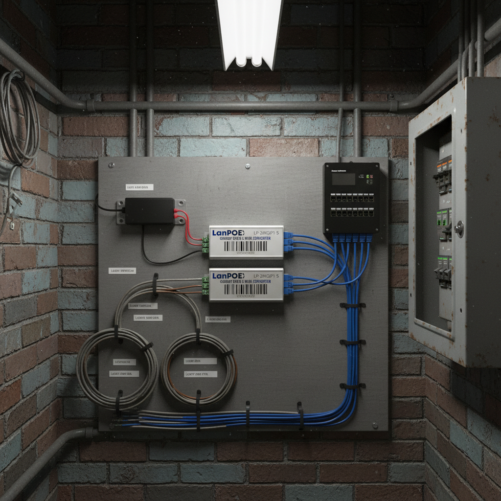 LanPoE 2-Wire IP Converters Pair